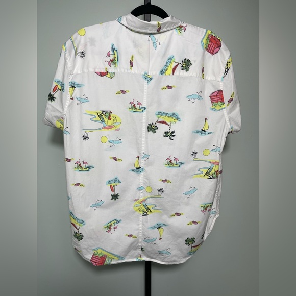 Womens Fresh Produce Beachy Keen Button Up Cotton Top Size XL NWOT - Picture 7 of 7